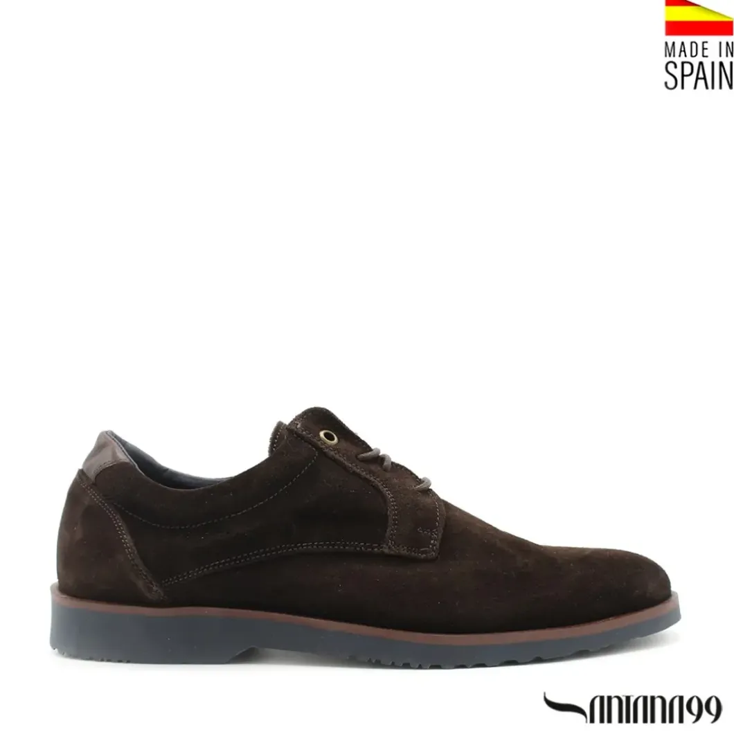 Zapato de serraje marrón