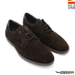 Zapato de serraje marrón