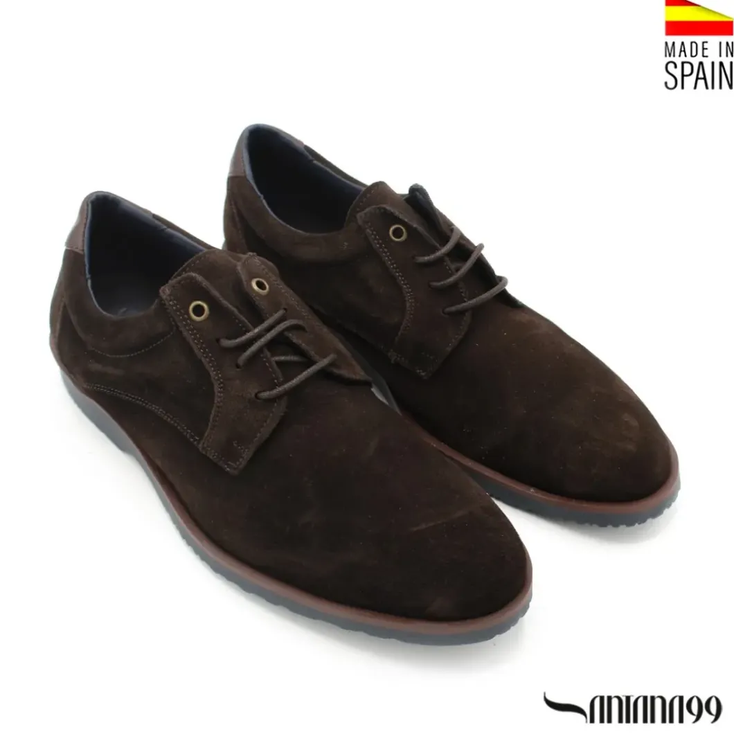 Zapato de serraje marrón