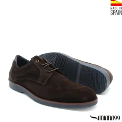 Zapato de serraje marrón