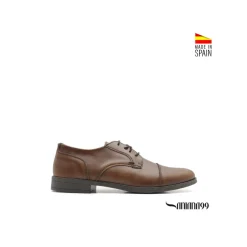 Zapato de vestir marrón de piel