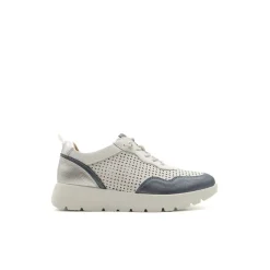 Zapato deportivo azul con cordón elástico