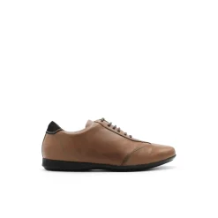 Zapato deportivo piel marrón