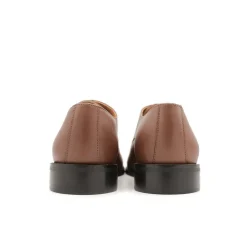 Zapato derby cuero marron