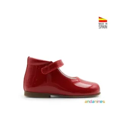Zapato dolly rojo charol