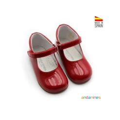 Zapato dolly rojo charol