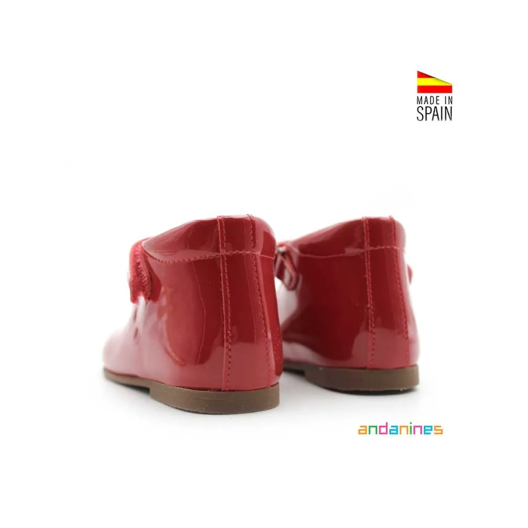 Zapato dolly rojo charol