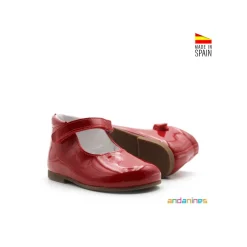 Zapato dolly rojo charol