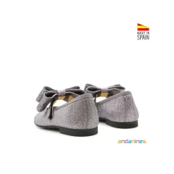 Zapato glitter plata Andanines