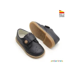 Zapato marino estilo blucher con velcro