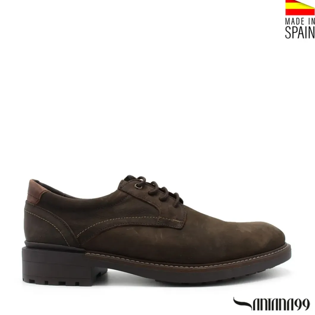 Zapato marrón piel nobuck