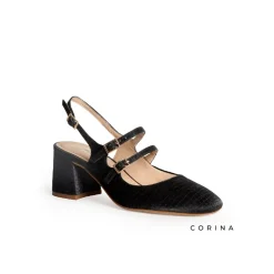 Zapato Mary Jane tacon negro