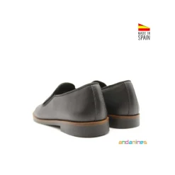 Zapato mocasín elasticos negro