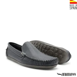 Zapato mocasín kiowa azul marino