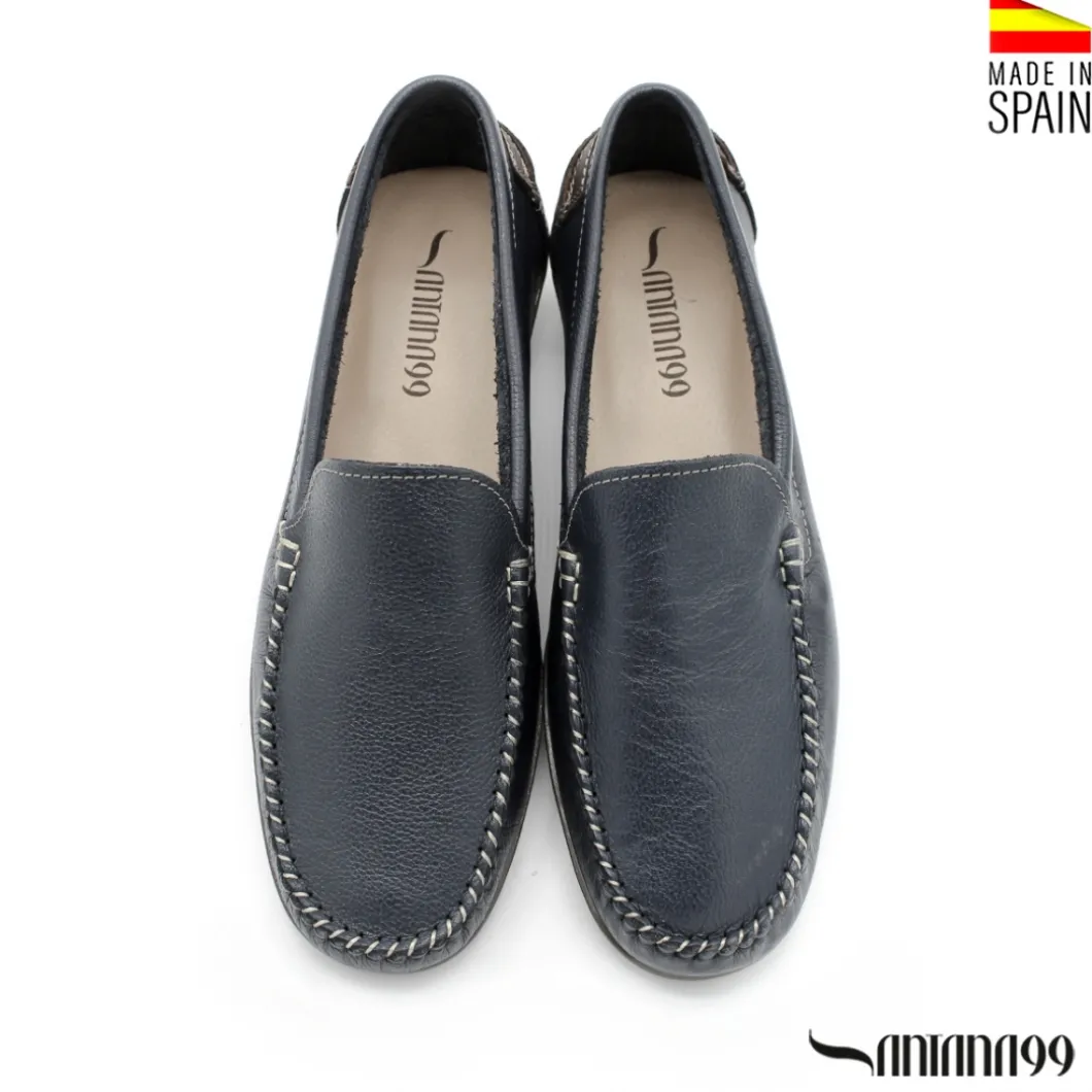 Zapato mocasín kiowa azul marino