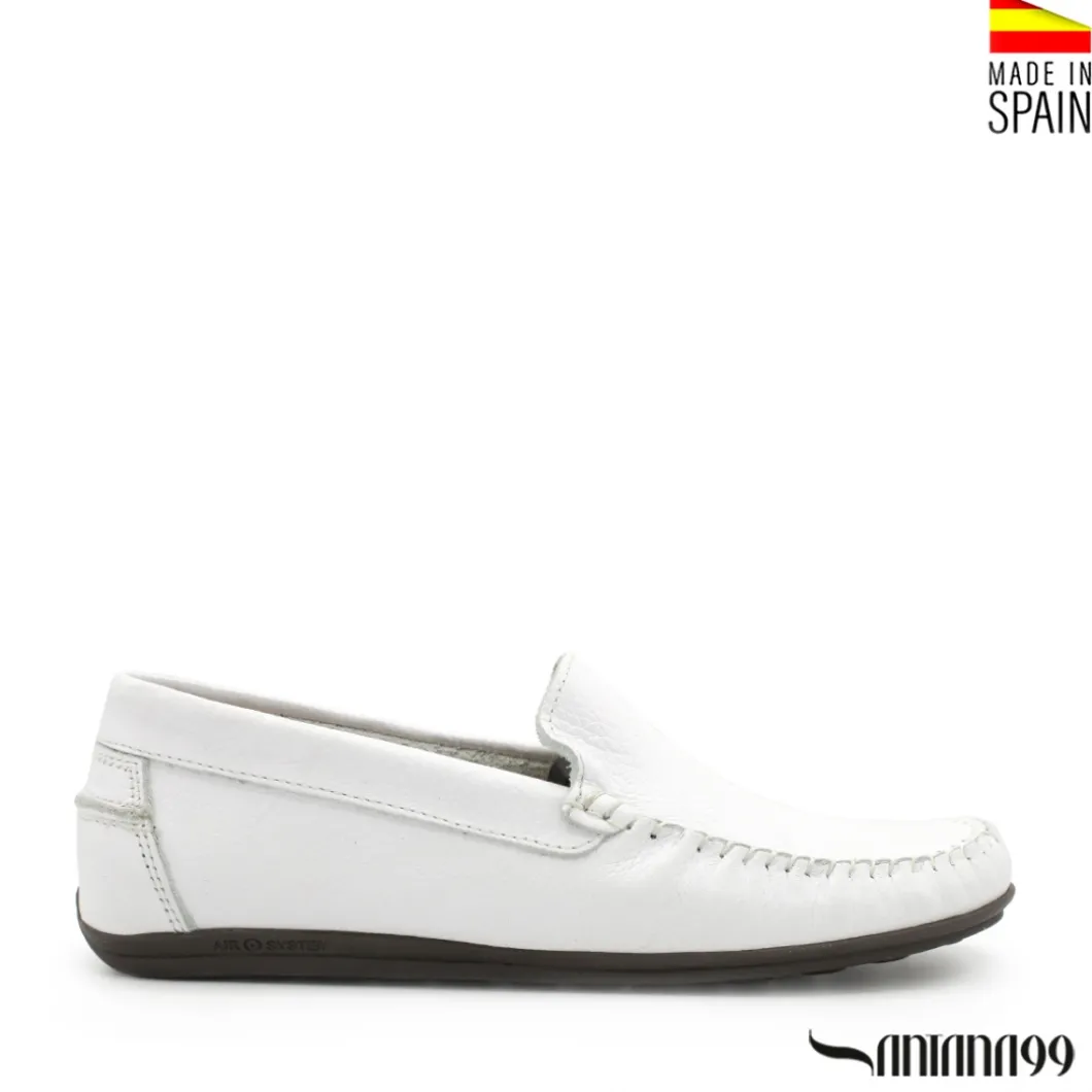 Zapato mocasín kiowa blanco