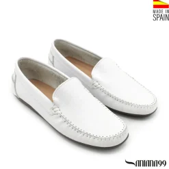 Zapato mocasín kiowa blanco