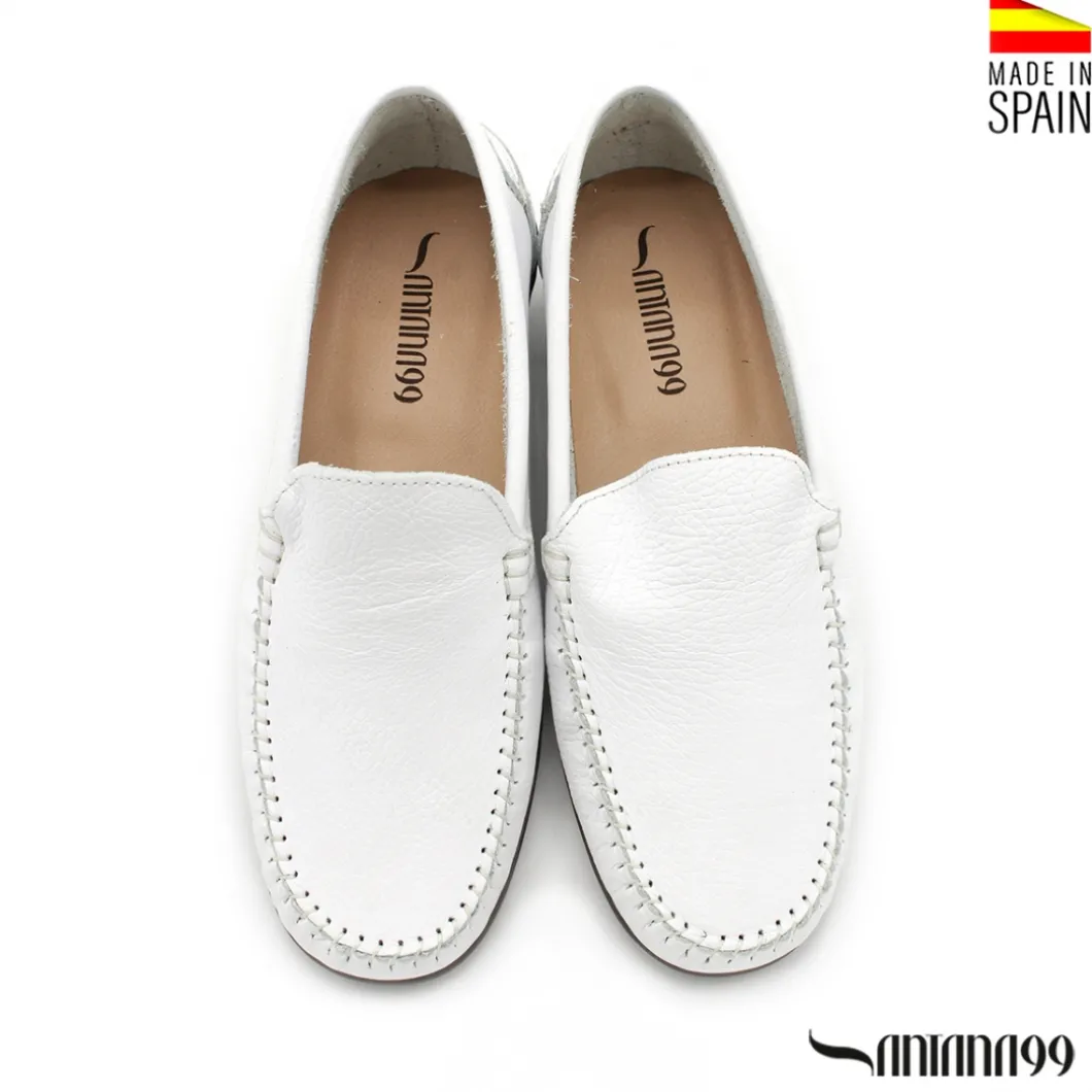 Zapato mocasín kiowa blanco