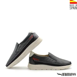 Zapato mocasín slip azul marino