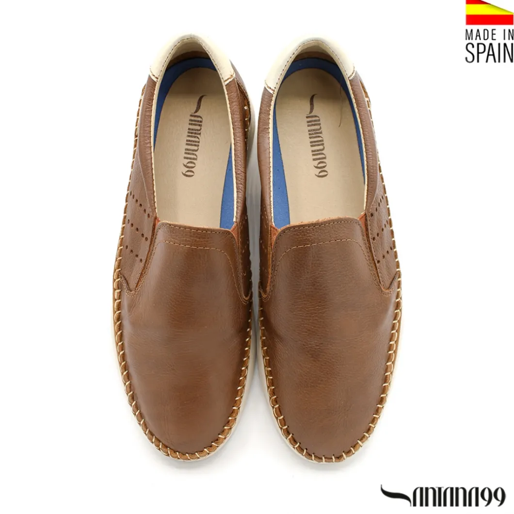 Zapato mocasín slip marrón