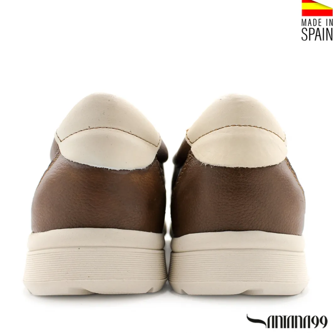 Zapato mocasín slip marrón