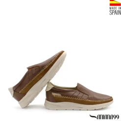 Zapato mocasín slip marrón