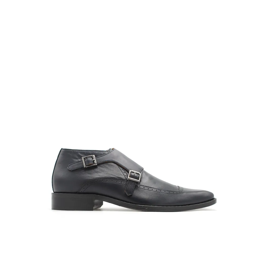 Zapato monk strap doble marino