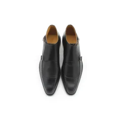 Zapato monkstrap doble negro