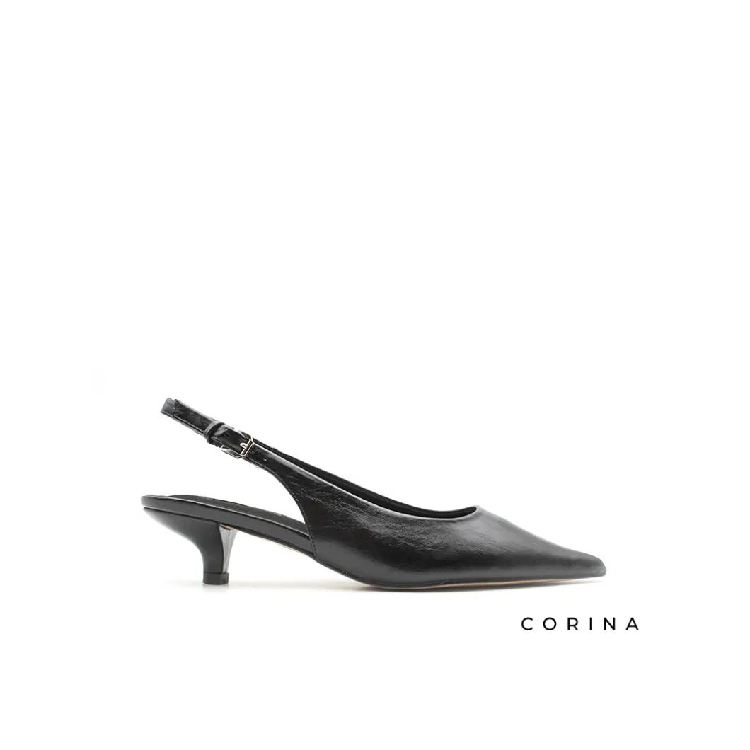 Zapato negro tacón cómodo