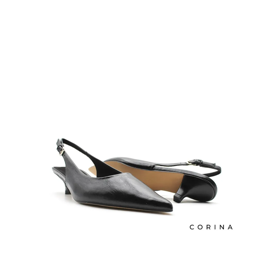 Zapato negro tacón cómodo