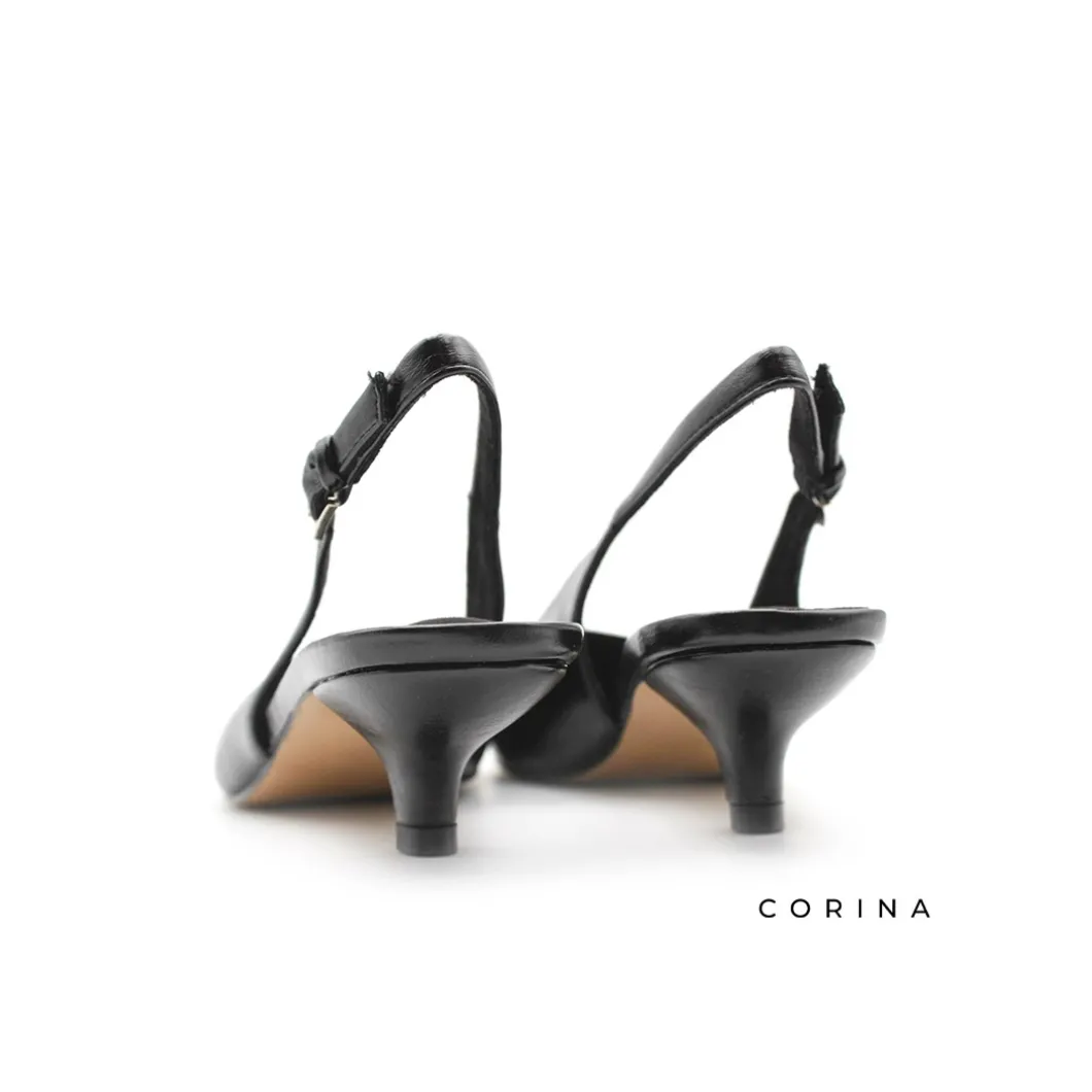 Zapato negro tacón cómodo