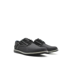 Zapato negro vaquero con cordón