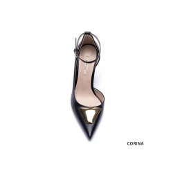 Zapato negros de tacón alto y fino