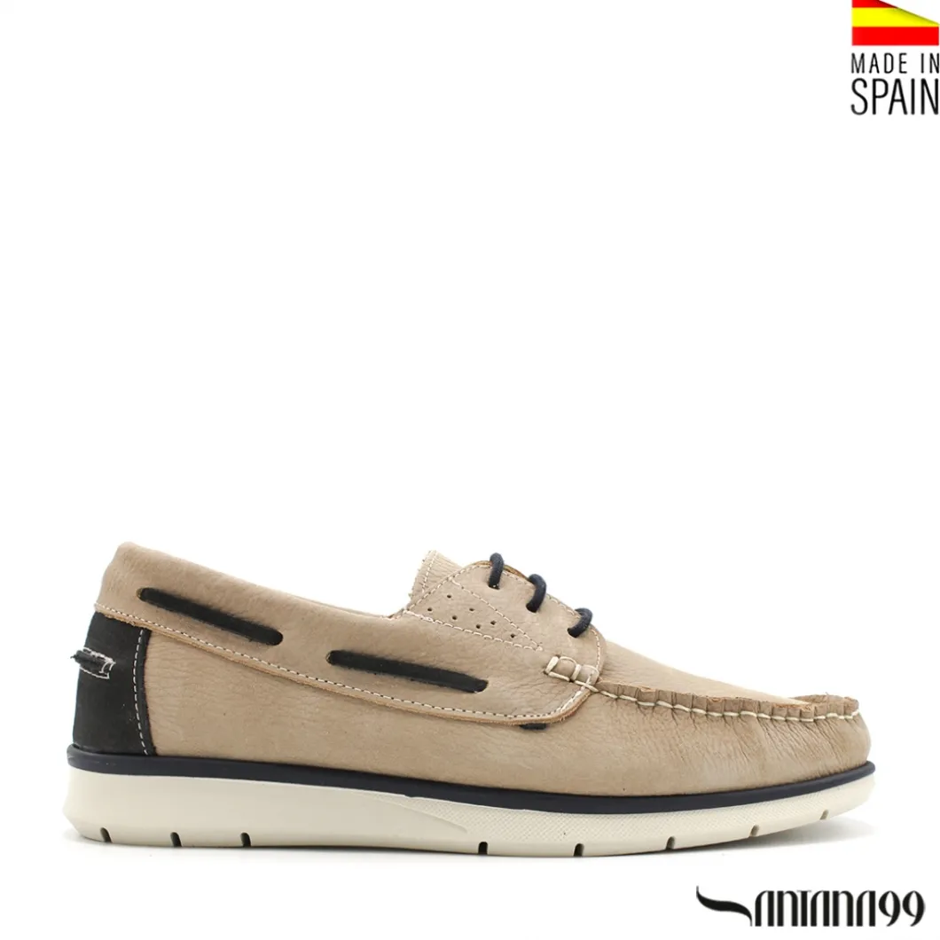 Zapato náutico 4135 beige