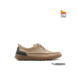 Zapato náutico casual taupe nobuck