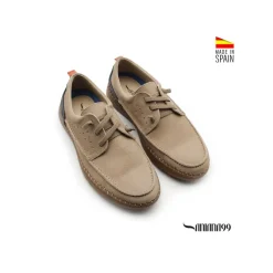 Zapato náutico casual taupe nobuck
