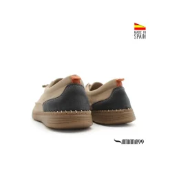 Zapato náutico casual taupe nobuck