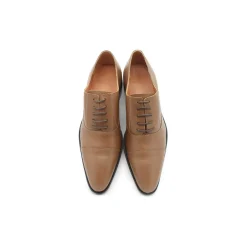 Zapato oxford cuero camel