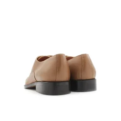 Zapato oxford cuero camel
