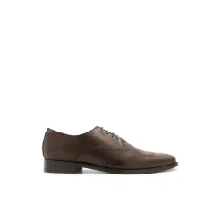 Zapato oxford marrón de piel