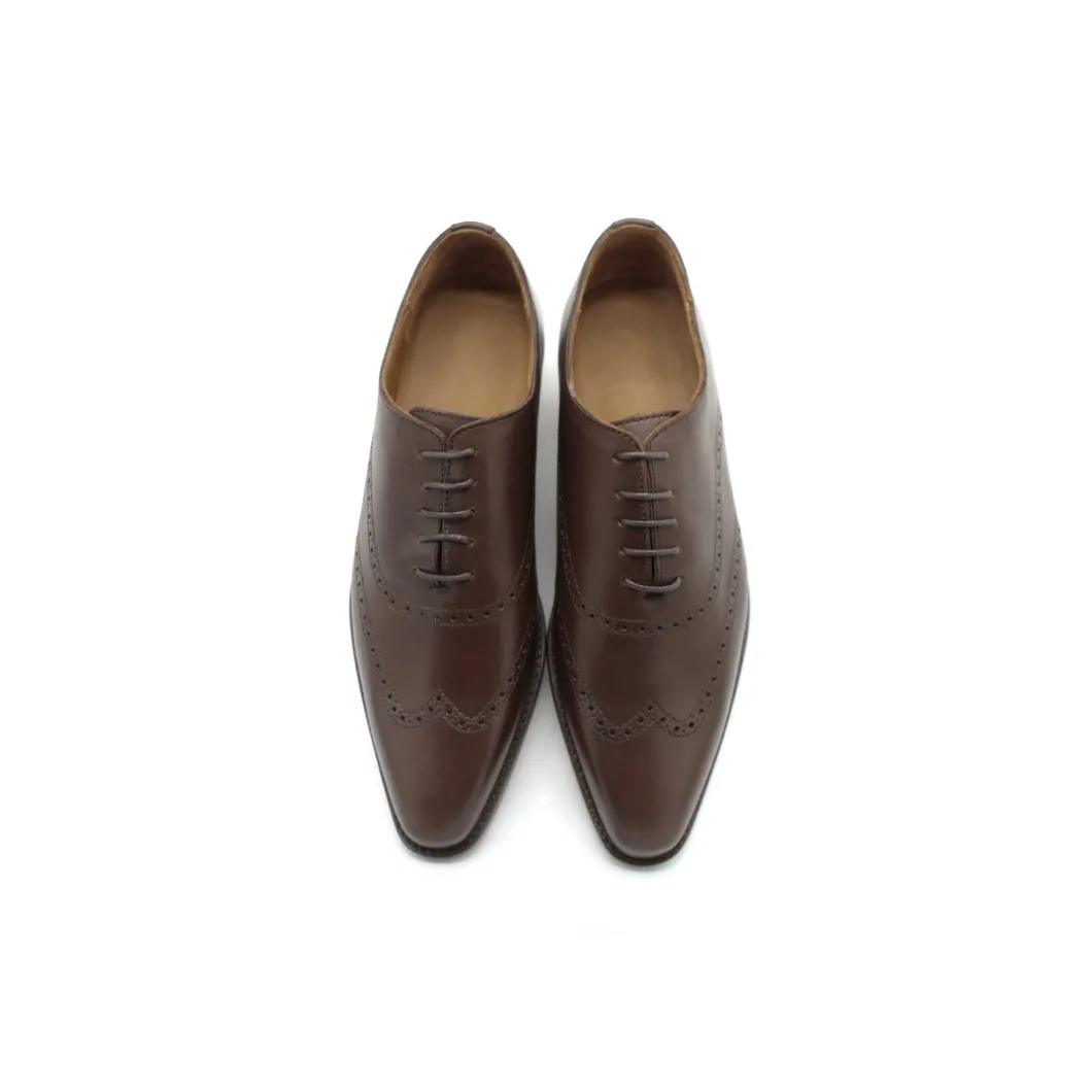 Zapato oxford marrón de piel