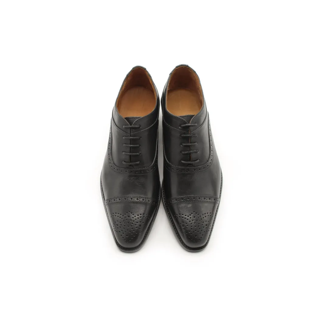 Zapato oxford negro de piel