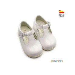 Zapato pepito charol blanco