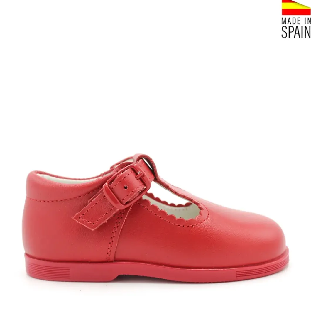 Zapato pepito piel rojo