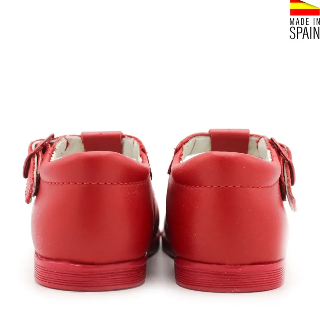 Zapato pepito piel rojo