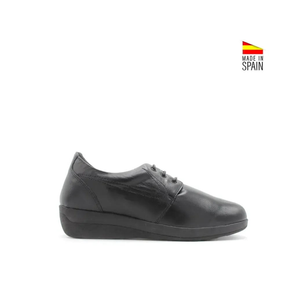 Zapato señora cuña cordones