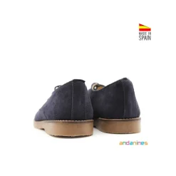 Zapato serraje marino cordones