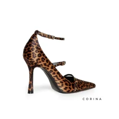 Zapato stiletto leopardo hebillas