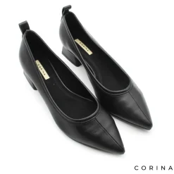 Zapato tacón bajo negro