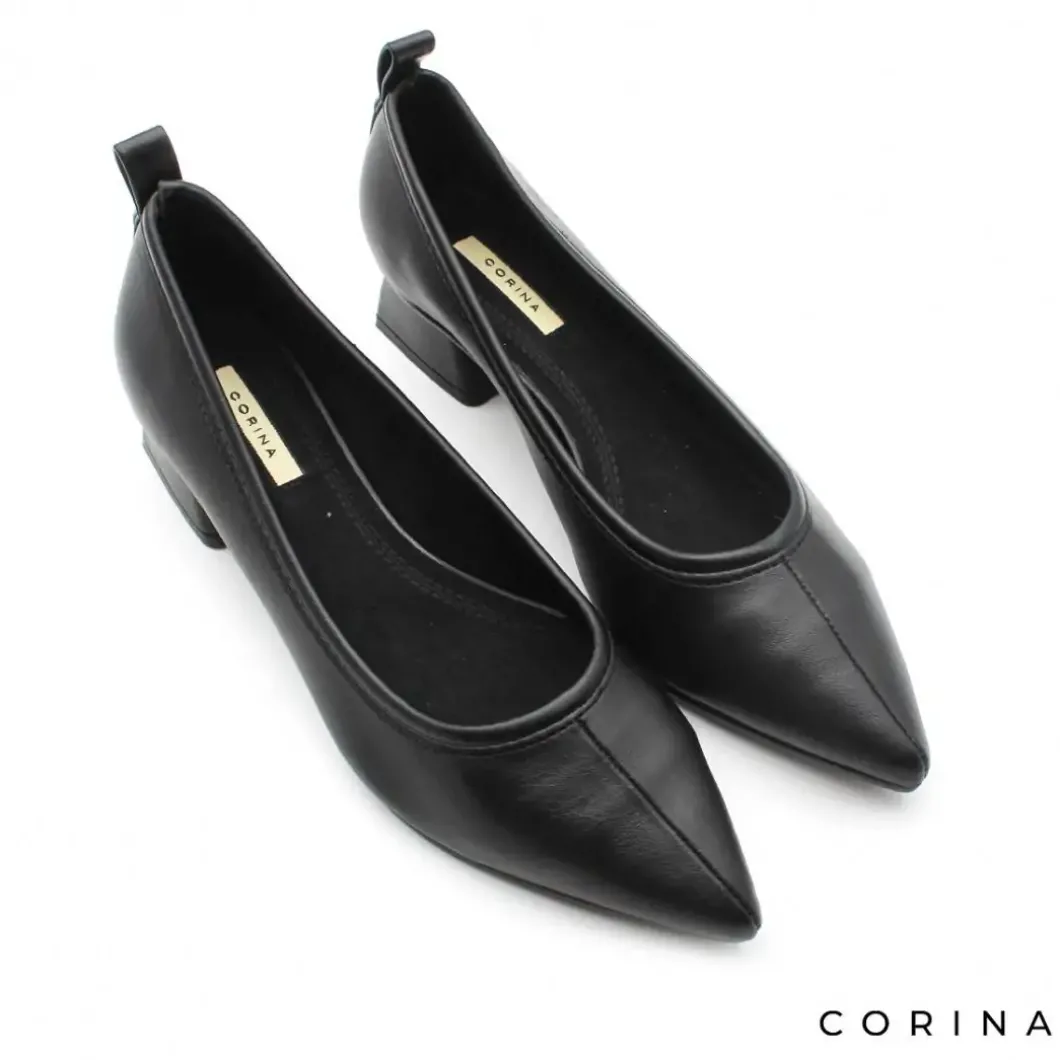 Zapato tacón bajo negro